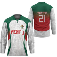 2026 World Football Host Country Mexico Custom Hockey Jersey Green Version