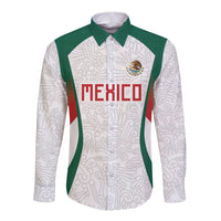2026 World Football Host Country Mexico Custom Long Sleeve Button Shirt Green Version