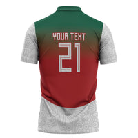 2026 World Football Host Country Mexico Custom Zipper Polo Shirt Green Version