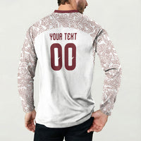2026 World Football Host Country Mexico Custom Button Sweatshirt White Version