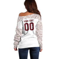 2026 World Football Host Country Mexico Custom Off Shoulder Sweater White Version