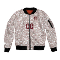 2026 World Football Host Country Mexico Custom Sleeve Zip Bomber Jacket White Version
