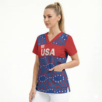 2026 World Football Host Country United States Custom Scrub Top