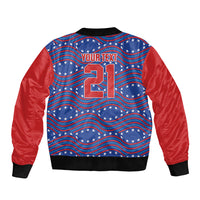 2026 World Football Host Country United States Custom Sleeve Zip Bomber Jacket