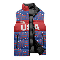 2026 World Football Host Country United States Custom Sleeveless Puffer Jacket