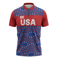 2026 World Football Host Country United States Custom Zipper Polo Shirt