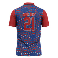 2026 World Football Host Country United States Custom Zipper Polo Shirt