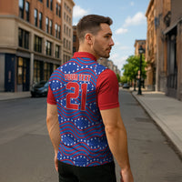 2026 World Football Host Country United States Custom Zipper Polo Shirt