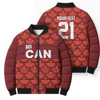 2026 World Football Host Country Canada Custom Bomber Puffer Jacket