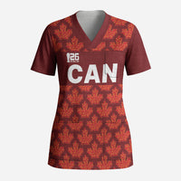 2026 World Football Host Country Canada Custom Scrub Top