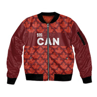 2026 World Football Host Country Canada Custom Sleeve Zip Bomber Jacket