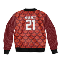 2026 World Football Host Country Canada Custom Sleeve Zip Bomber Jacket