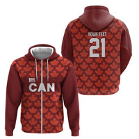 2026 World Football Host Country Canada Custom Zip Hoodie