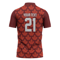 2026 World Football Host Country Canada Custom Zipper Polo Shirt