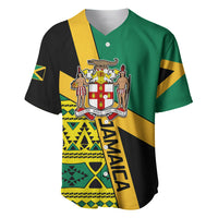 Personalised Jamaica Baseball Jersey Ethnic Style In Jamaican Flag LT9 - Wonder Print Shop