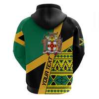 Personalised Jamaica Hoodie Ethnic Style In Jamaican Flag - Wonder Print Shop
