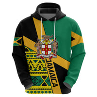 Personalised Jamaica Hoodie Ethnic Style In Jamaican Flag - Wonder Print Shop