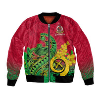 Personalised Vanuatu Islands Bomber Jacket Polynesian Tattoo and Sea Turtle LT9 - Wonder Print Shop