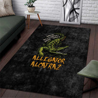 Alligator Alcatraz Est 2025 Area Rug Vintage Retro - Wonder Print Shop