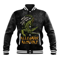 Alligator Alcatraz Est 2025 Baseball Jacket Vintage Retro - Wonder Print Shop