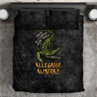 Alligator Alcatraz Est 2025 Bedding Set Vintage Retro - Wonder Print Shop
