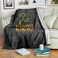 Alligator Alcatraz Est 2025 Blanket Vintage Retro - Wonder Print Shop