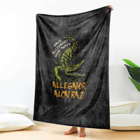 Alligator Alcatraz Est 2025 Blanket Vintage Retro - Wonder Print Shop