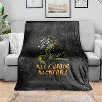 Alligator Alcatraz Est 2025 Blanket Vintage Retro - Wonder Print Shop