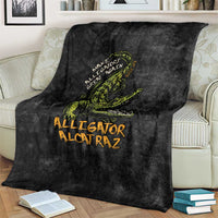 Alligator Alcatraz Est 2025 Blanket Vintage Retro - Wonder Print Shop