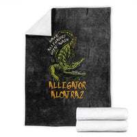 Alligator Alcatraz Est 2025 Blanket Vintage Retro - Wonder Print Shop
