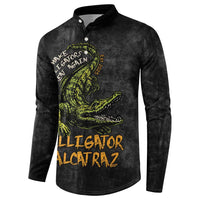 Alligator Alcatraz Est 2025 Button Sweatshirt Vintage Retro - Wonder Print Shop