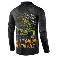 Alligator Alcatraz Est 2025 Button Sweatshirt Vintage Retro - Wonder Print Shop