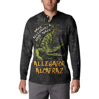 Alligator Alcatraz Est 2025 Button Sweatshirt Vintage Retro - Wonder Print Shop