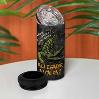 Alligator Alcatraz Est 2025 4 in 1 Can Cooler Tumbler Vintage Retro - Wonder Print Shop
