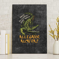 Alligator Alcatraz Est 2025 Canvas Wall Art Vintage Retro - Wonder Print Shop