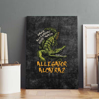 Alligator Alcatraz Est 2025 Canvas Wall Art Vintage Retro - Wonder Print Shop