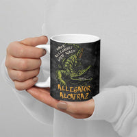 Alligator Alcatraz Est 2025 Ceramic Mug Vintage Retro - Wonder Print Shop