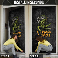 Alligator Alcatraz Est 2025 Door Cover Vintage Retro - Wonder Print Shop