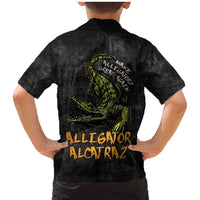 Alligator Alcatraz Est 2025 Family Matching Mermaid Dress and Hawaiian Shirt Vintage Retro - Wonder Print Shop