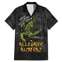 Alligator Alcatraz Est 2025 Family Matching Mermaid Dress and Hawaiian Shirt Vintage Retro - Wonder Print Shop