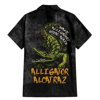 Alligator Alcatraz Est 2025 Family Matching Mermaid Dress and Hawaiian Shirt Vintage Retro - Wonder Print Shop