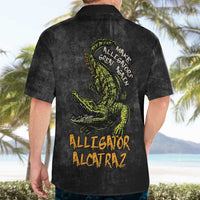 Alligator Alcatraz Est 2025 Hawaiian Shirt Vintage Retro - Wonder Print Shop