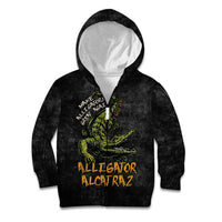 Alligator Alcatraz Est 2025 Kid Hoodie Vintage Retro - Wonder Print Shop