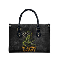 Alligator Alcatraz Est 2025 Leather Bag Vintage Retro - Wonder Print Shop