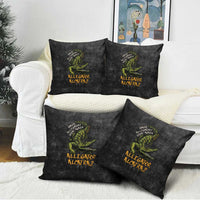 Alligator Alcatraz Est 2025 Pillow Cover Vintage Retro - Wonder Print Shop
