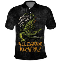 Alligator Alcatraz Est 2025 Polo Shirt Vintage Retro - Wonder Print Shop