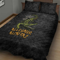 Alligator Alcatraz Est 2025 Quilt Bed Set Vintage Retro - Wonder Print Shop