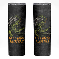 Alligator Alcatraz Est 2025 Skinny Tumbler Vintage Retro - Wonder Print Shop