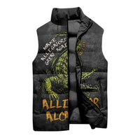 Alligator Alcatraz Est 2025 Sleeveless Puffer Jacket Vintage Retro - Wonder Print Shop