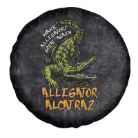 Alligator Alcatraz Est 2025 Spare Tire Cover Vintage Retro - Wonder Print Shop